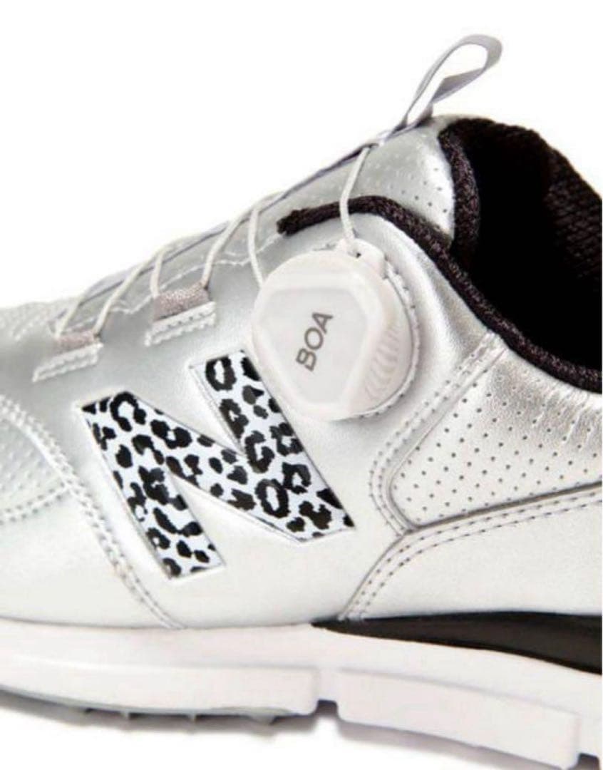 ニューバランス WGBS574 ゴルフシューズ ボアレオパード 23cm 新品