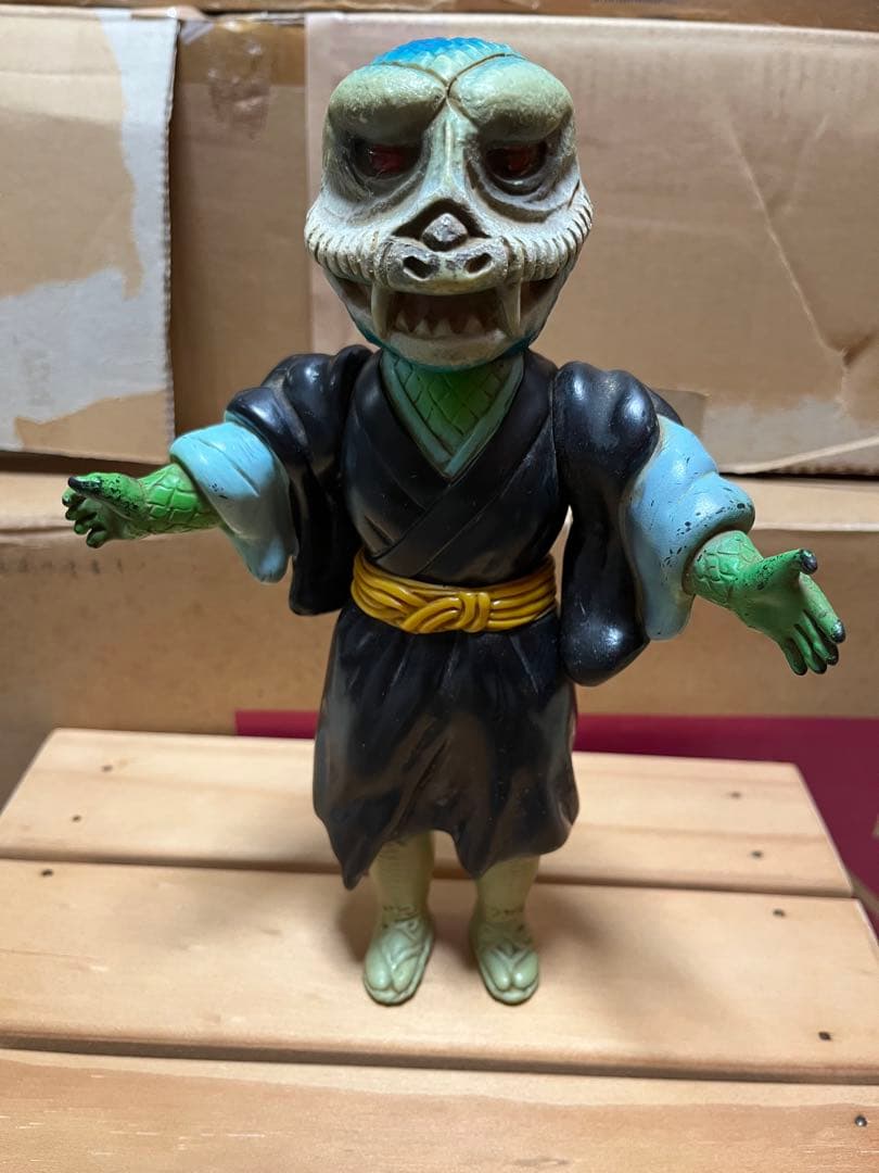 ⚠️レア　変身忍者嵐　鬼火まむし　スタンダード　旧バンダイ　当時物 Yahoo!オークション -「変身忍者嵐ソフビ」の落札相場・落札価格