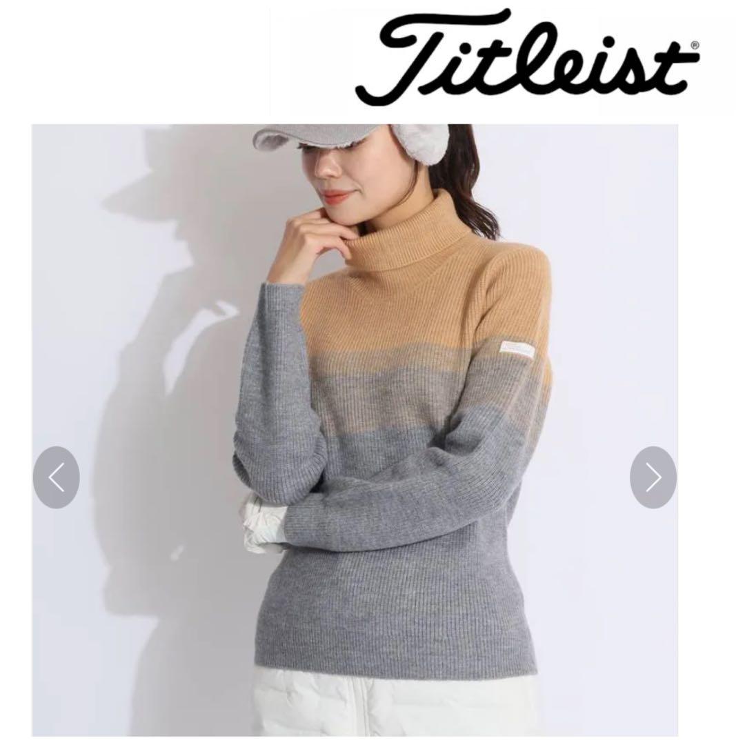 美品　タイトリスト　レディース　タートルネックセーター　L Lサイズ 楽天市場】もちもち タートルネック ワイドリブニット セーター