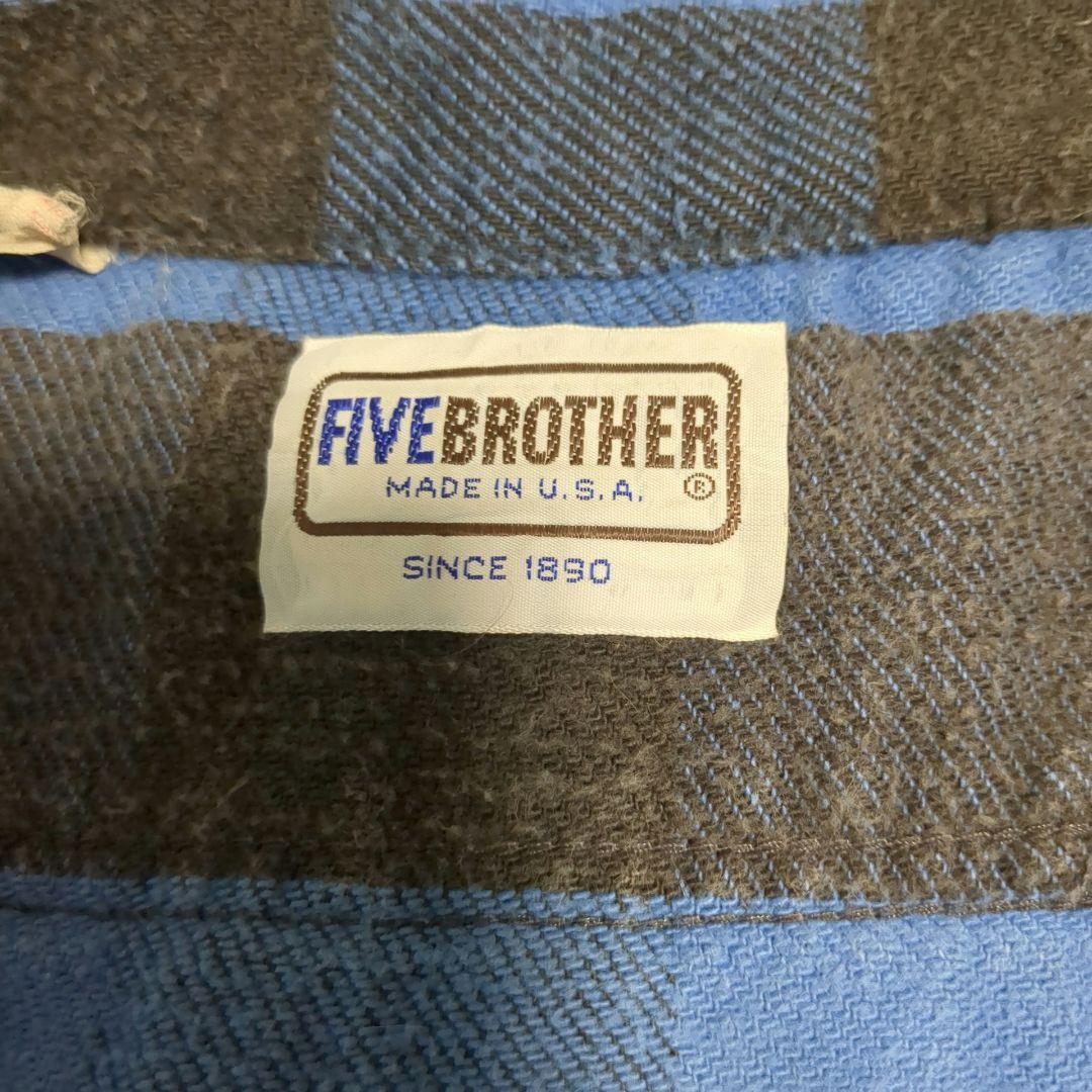 FIVE BROTHER 70~80年代 四角タグ ネルシャツ USA 3XL - メルカリ