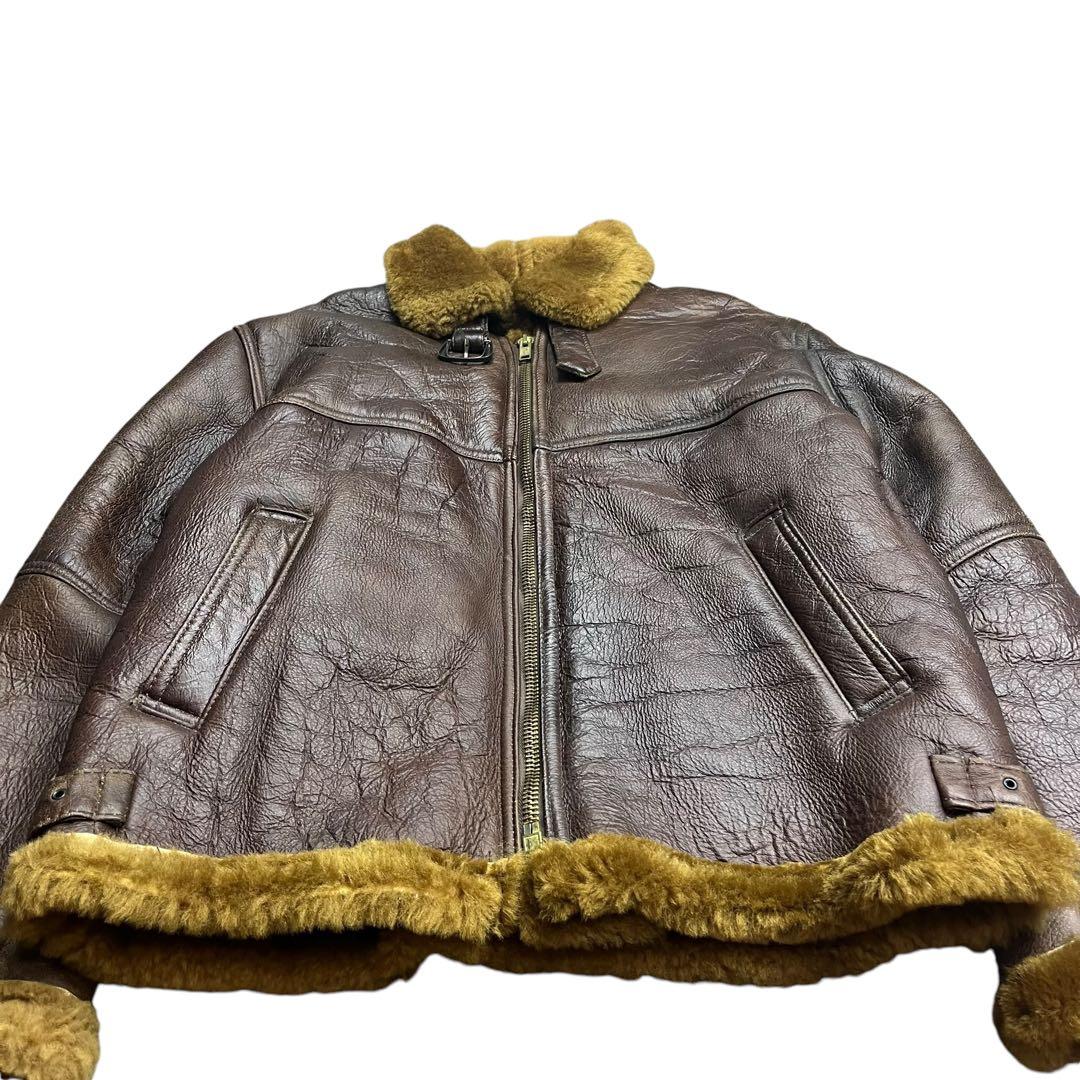 70s 英国製 フライトジャケット アーヴィンジャケット リアルムートン