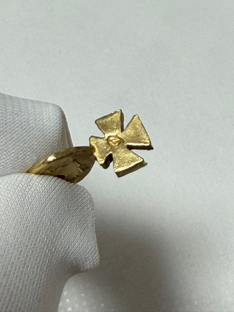 STOP LIGHT K18 全金 アイアンクロス ネックレス 3.2g 超希少