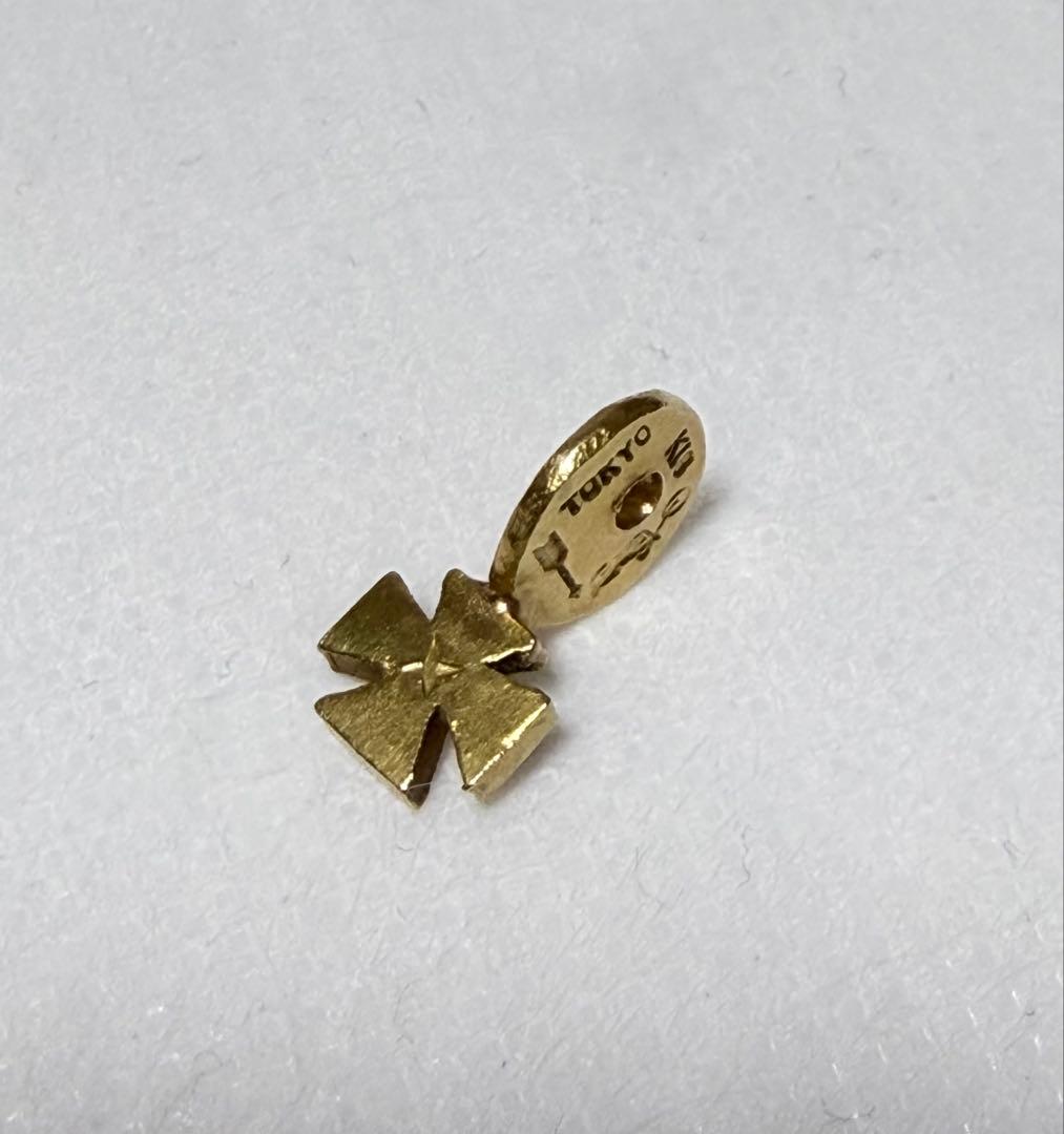STOP LIGHT K18 全金 アイアンクロス ネックレス 3.2g 超希少