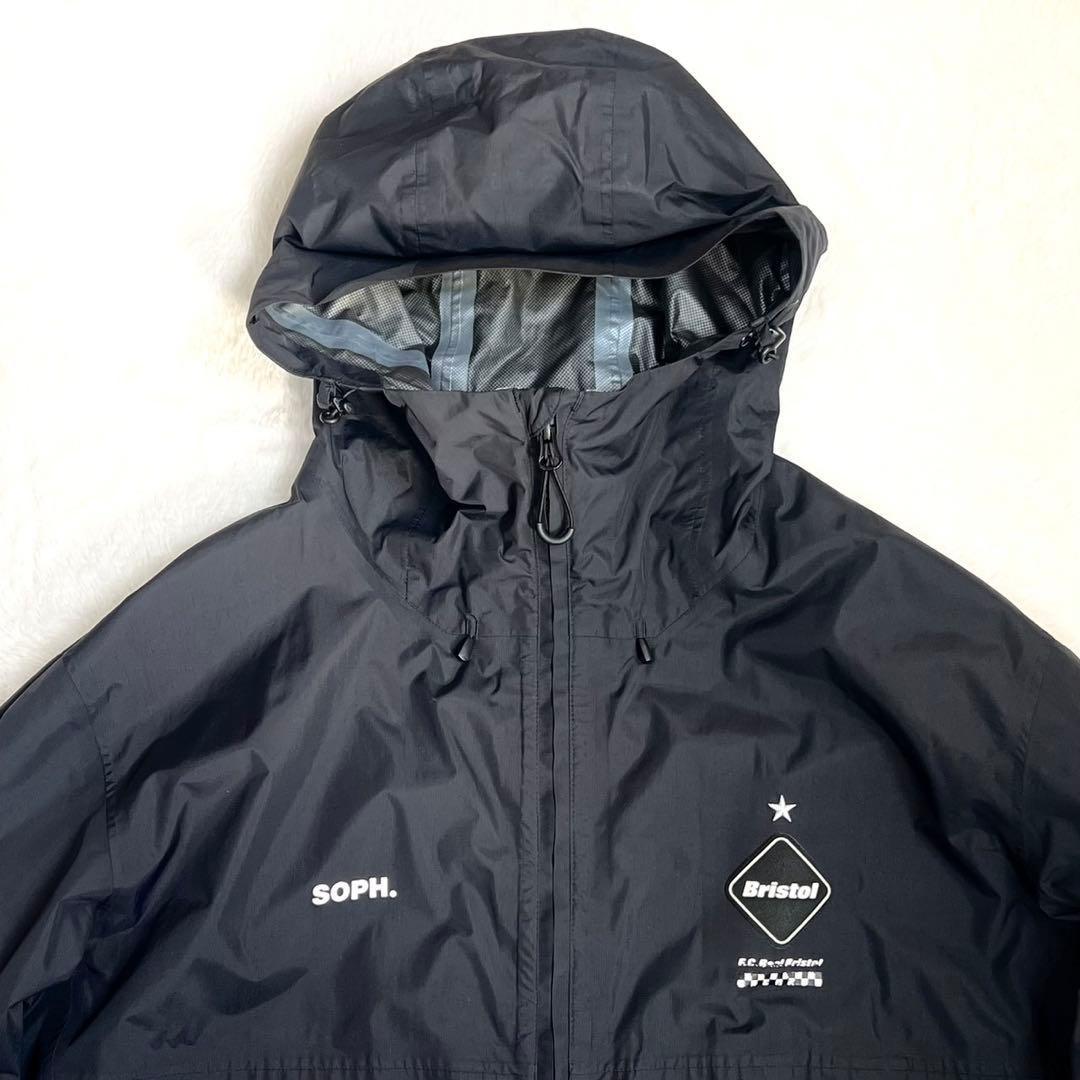 【F.C.Bristol】 撥水マウンテンパーカー レインジャケット BK XL