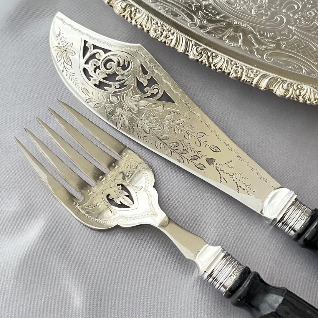 Copper Brothers】【純銀継手】アントラーハンドルのサーバーセット