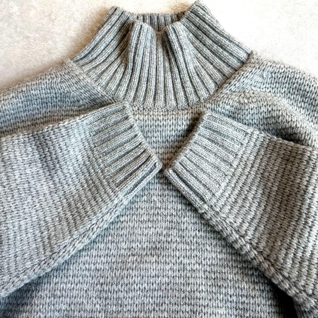 タグ付 ATON エイトン LAMBS WOOL ボトルネックセーター グレー - メルカリ