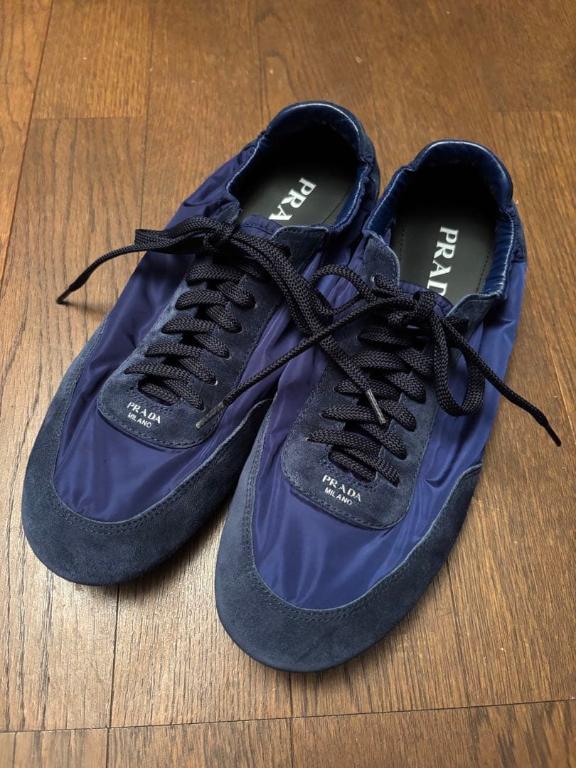 PRADA 25SSコラプス Re-Nylon エラスティックス スニーカー 7 - メルカリ