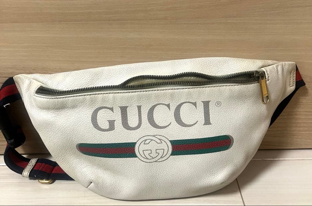 GUCCI グッチ ボディーバッグ シェリーライン レザー ホワイト GUCCI（グッチ） バッグ レディース バッグ ブロンディ ミニ