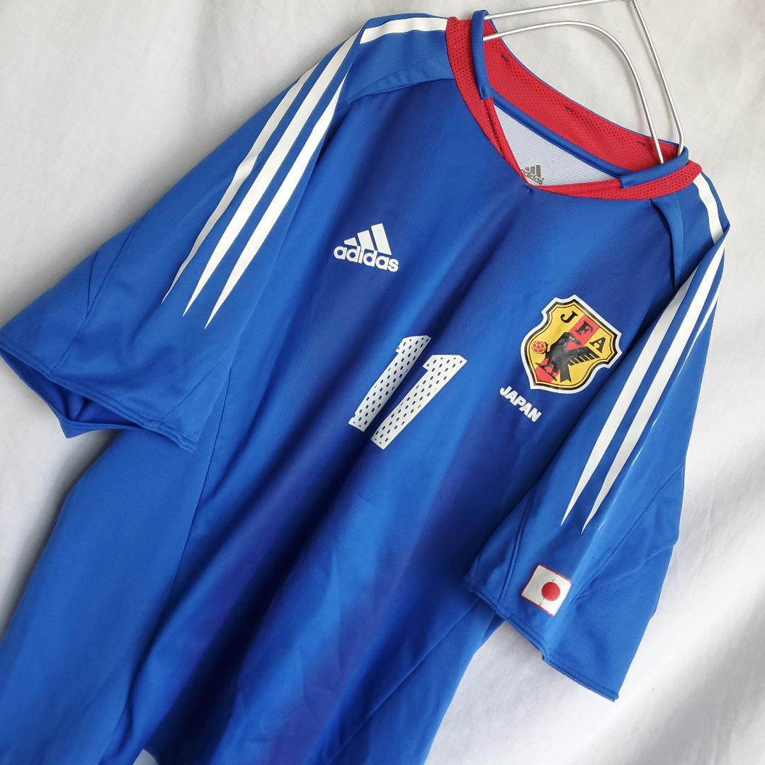 希少 adidas サッカー日本代表レプリカユニホーム 鈴木隆行 ウェア