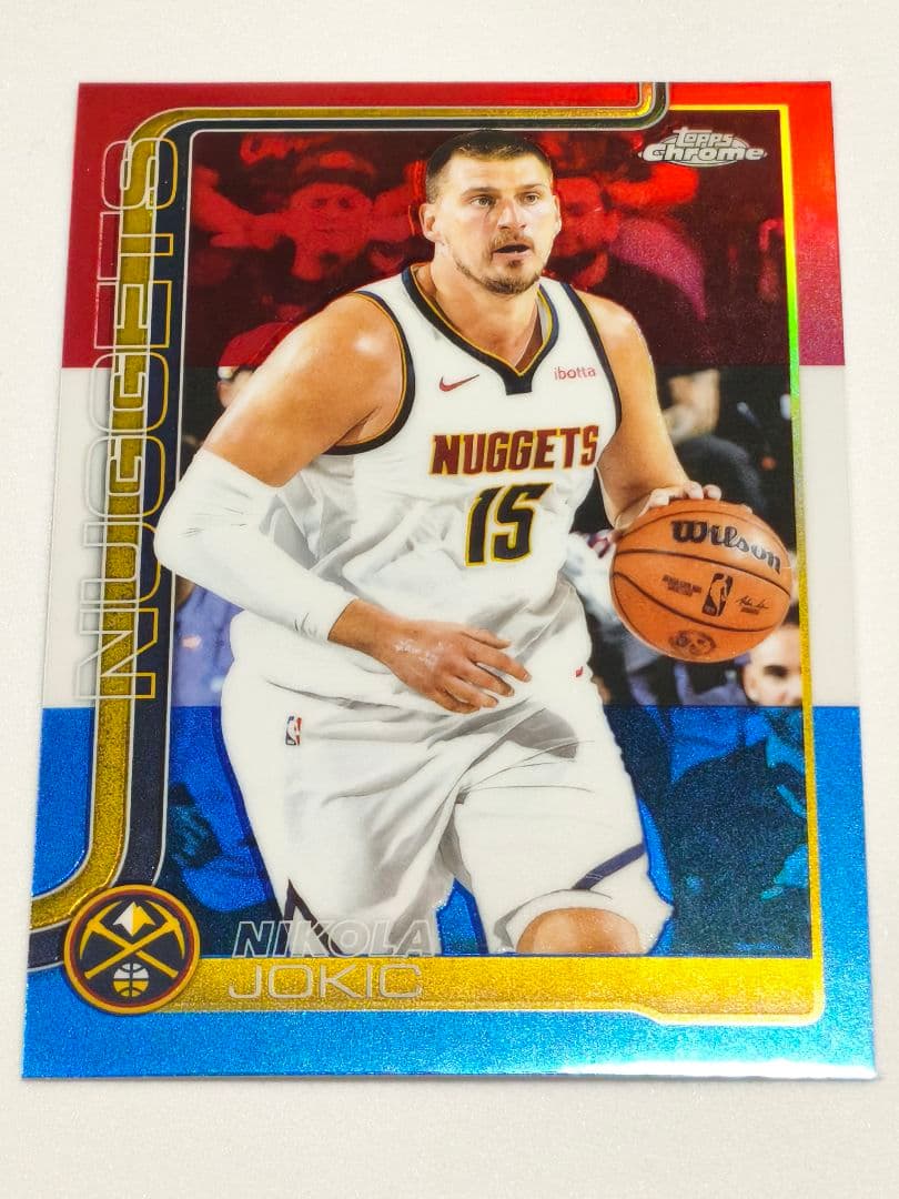 ニコラ・ヨキッチ ナゲッツ 赤白青リフ Topps Chrome NBA - メルカリ