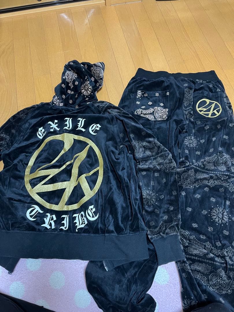 EXILE TRIBE ベルベットスウェットセット M