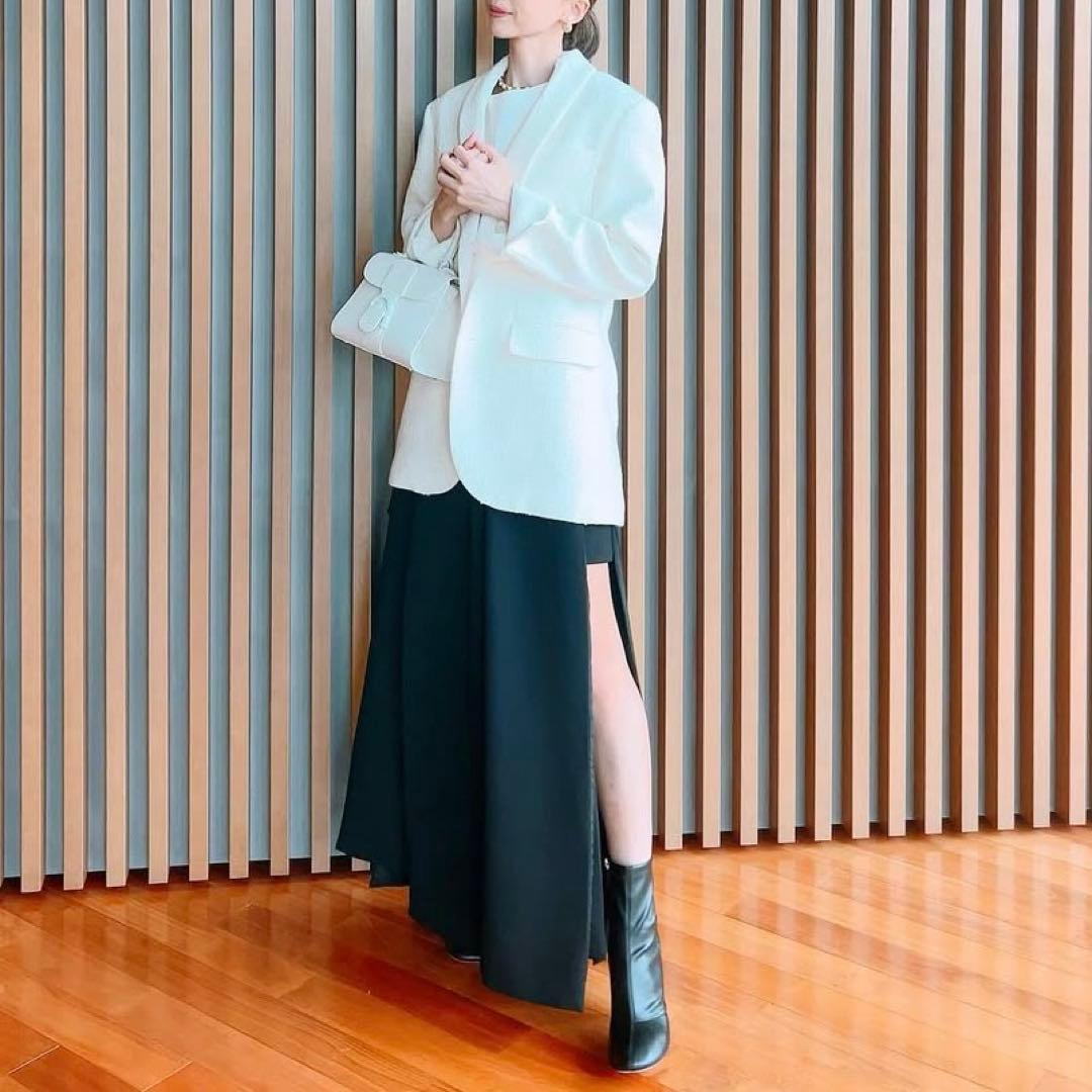 最終お値下げ Pachman パハマン スカート ブラック 日本製 変形デザイン