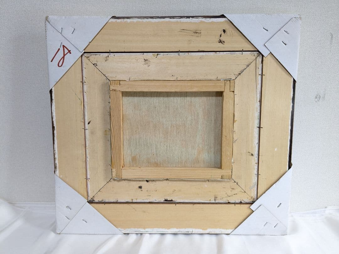 金縁　額縁　油絵　春　桜