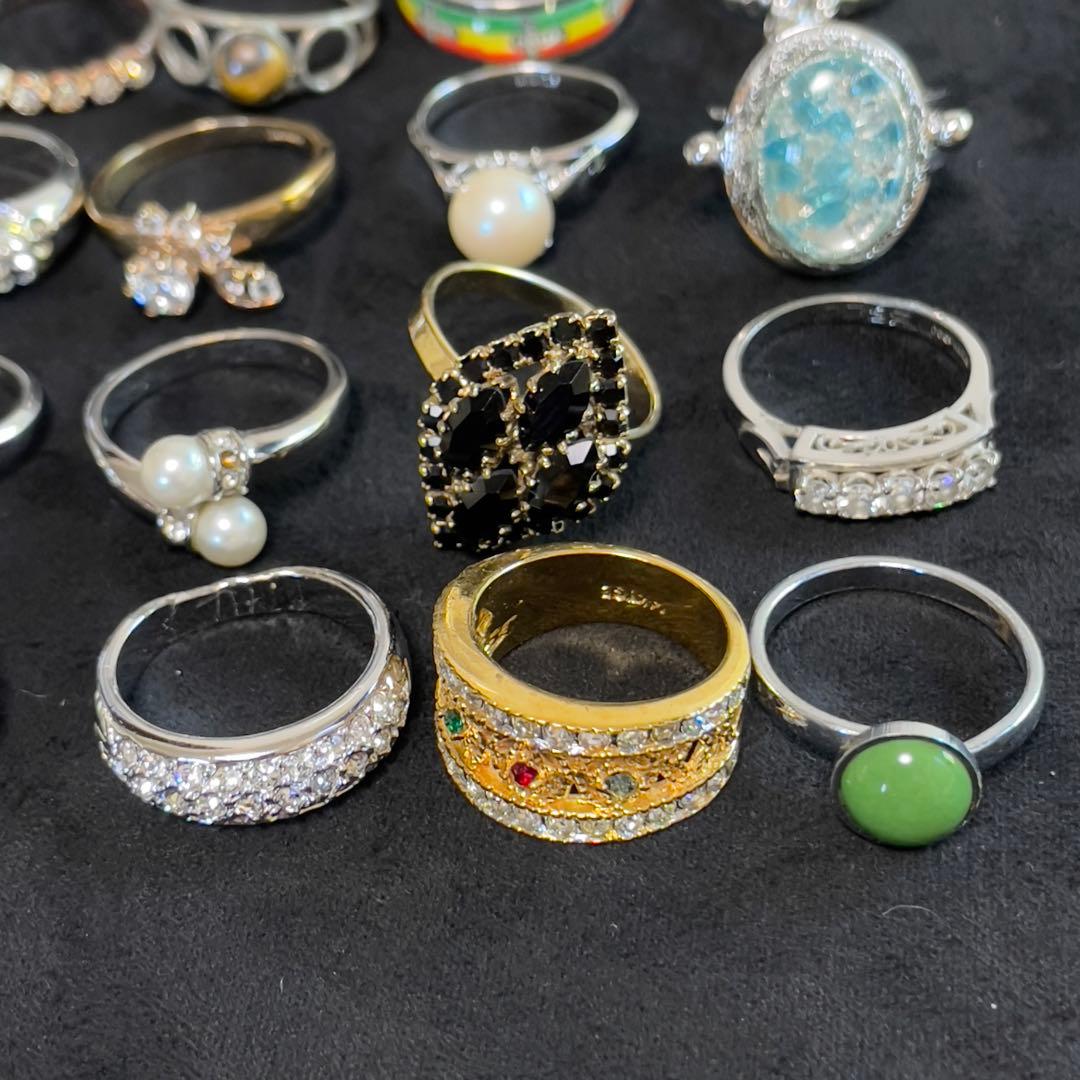 昭和レトロリング 指輪 20本まとめ売り【ジャンク】 ヴィンテージ