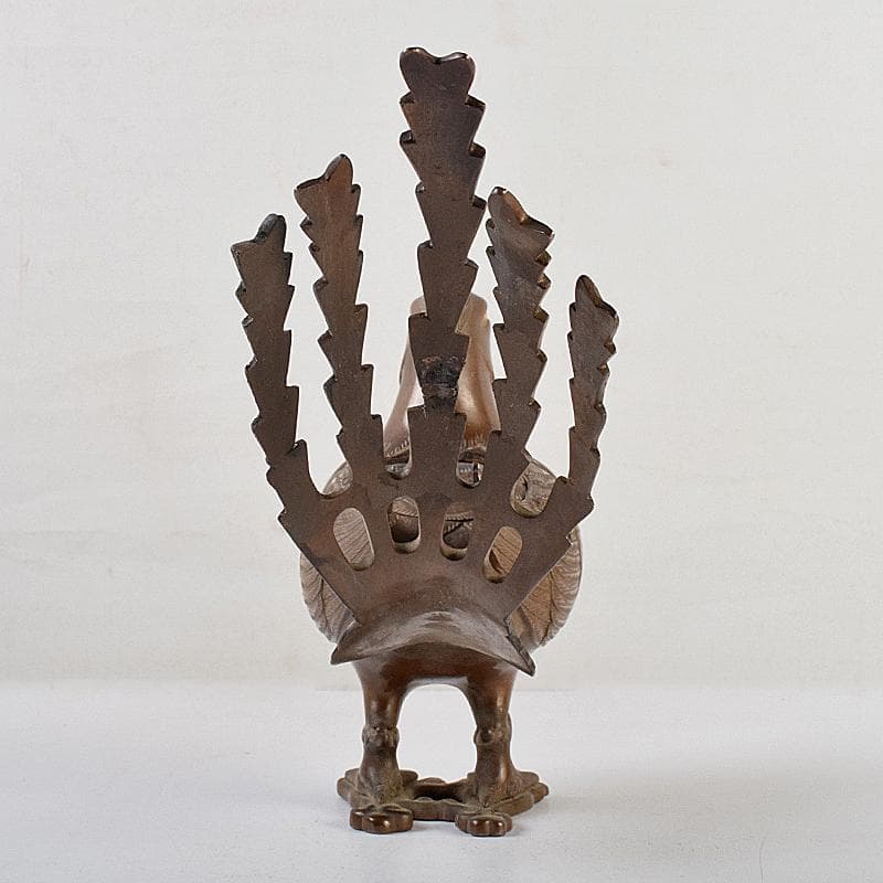 加州金岡宗幸作 鋳銅製 鳳凰香炉 共箱 G R9516B