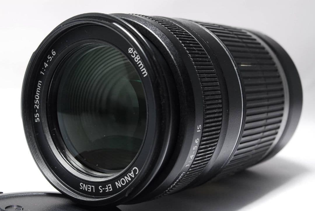 ♥手ブレ補正付♥Canon EF-S 55-250mm IS 望遠レンズ 美品 - メルカリ
