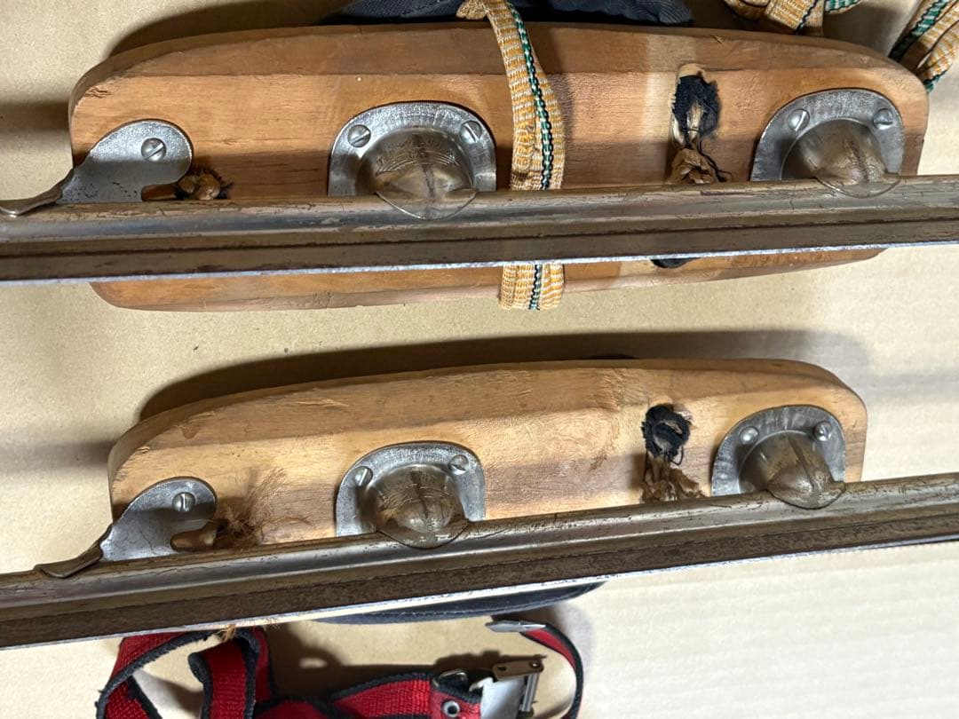 レトロ 下駄 スケート靴 アンティーク