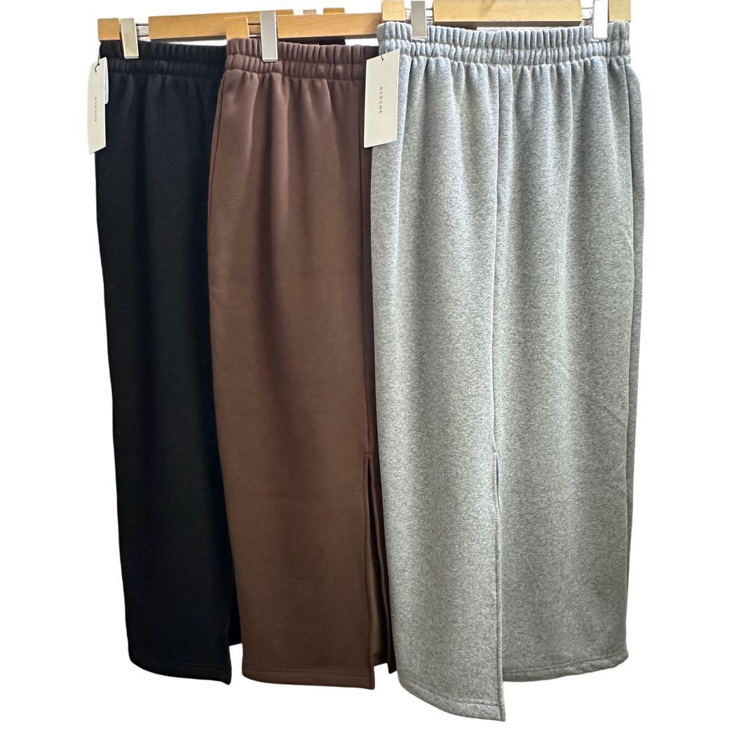 《cloche/クロッシェ》裏起毛ペンシルスカート