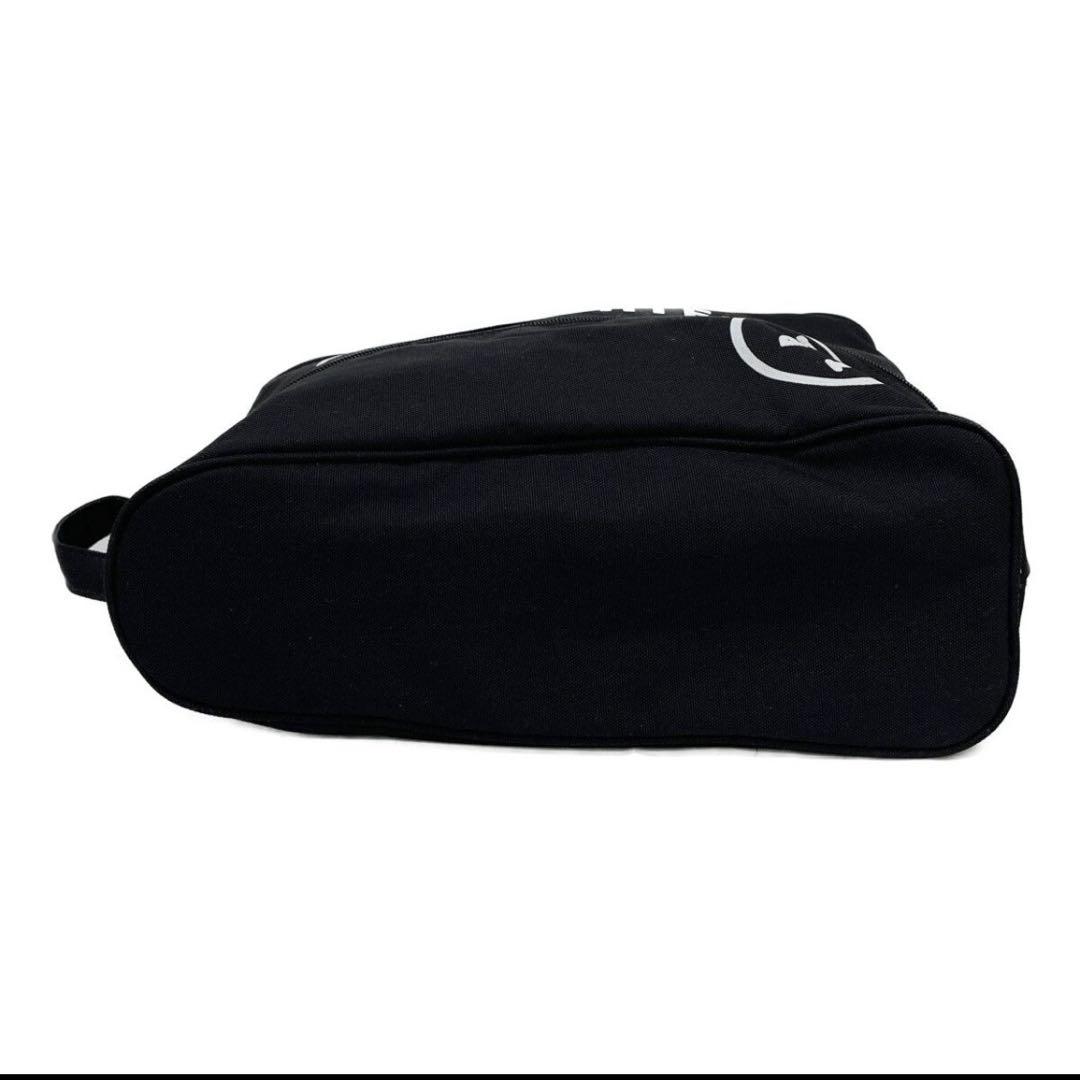 中古パーリーゲイツ PEARLY GATES シューズケース 黒 スマイル