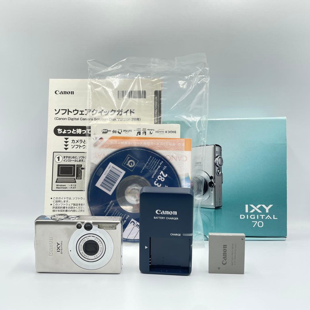 動作品・備品元箱付き】Canon IXY DIGITAL 70 - メルカリ