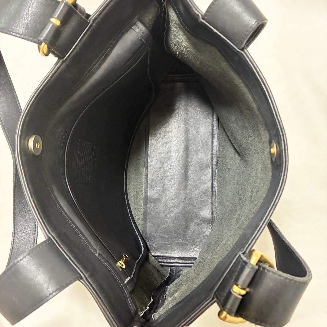 美品】オールドコーチ 4140 トートバッグ レザー 肩掛け 本革 A4可 黒