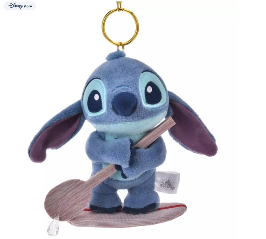 スティッチ スクランプ ぬいぐるみキーホルダー Disney 2点セット