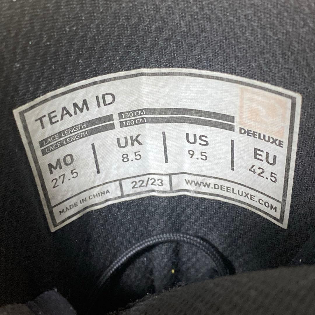 【即日発送】22-23モデルDEELUXE スノボTEAM ID 27.5cm
