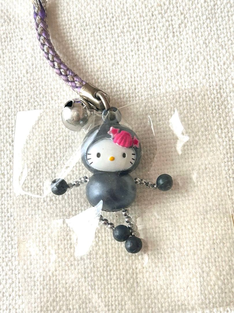 ご当地キティ 三重県限定 黒真珠バージョン ハローキティストラップ