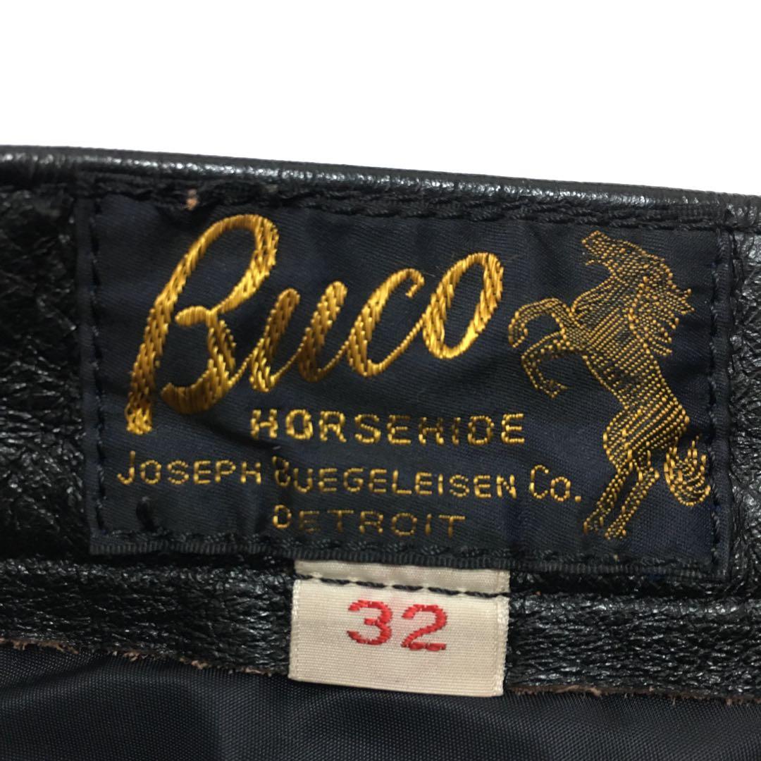 極上BUCOブコ別注リアルマッコイズ32ホースハイドレザーパンツ馬革