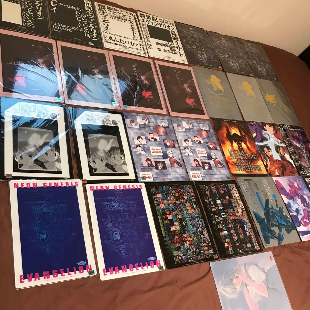 新世紀エヴァンゲリオン　未使用品　下敷き【約26cm×約19cm】セット　29枚