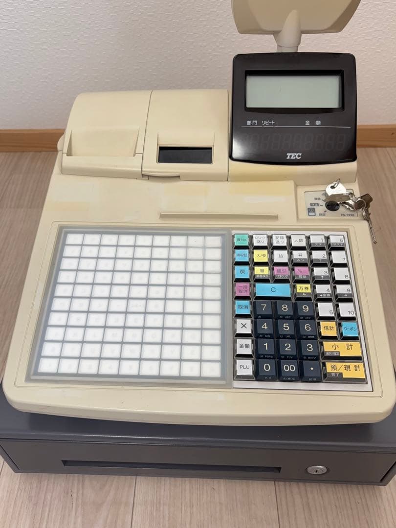 【動作OＫ】TEC 電子レジスター FS-1550 東芝テック -372-