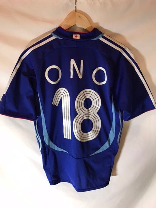 正規品 adidas 日本代表「18」小野伸二 半袖 S ユニフォーム ユニフォーム 小野伸二 18番 アディダス 日本代表 サッカー日本代表