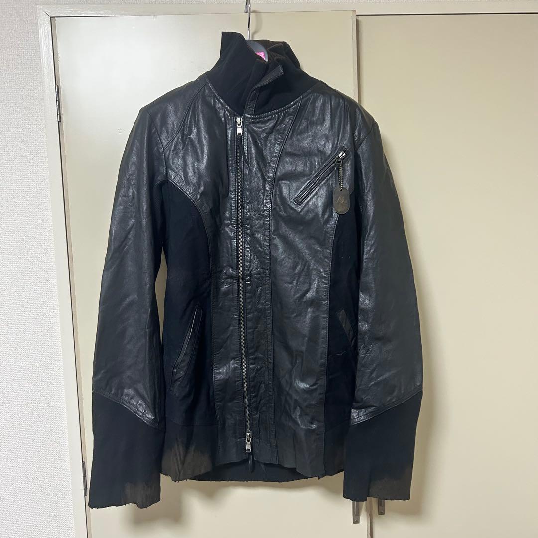 新品　14thaddiction レザーライダース 14th Addiction/フォーティーンスアディクション/CROSS ZIP RIDERS
