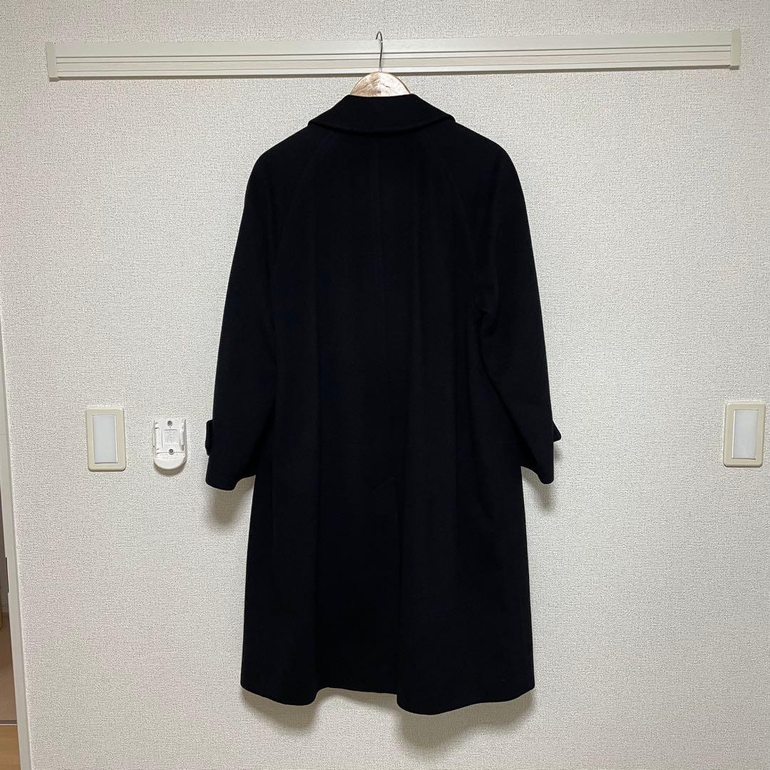 バーバリー カシミヤ 100% バルマカンコート イングランド製 ダーク