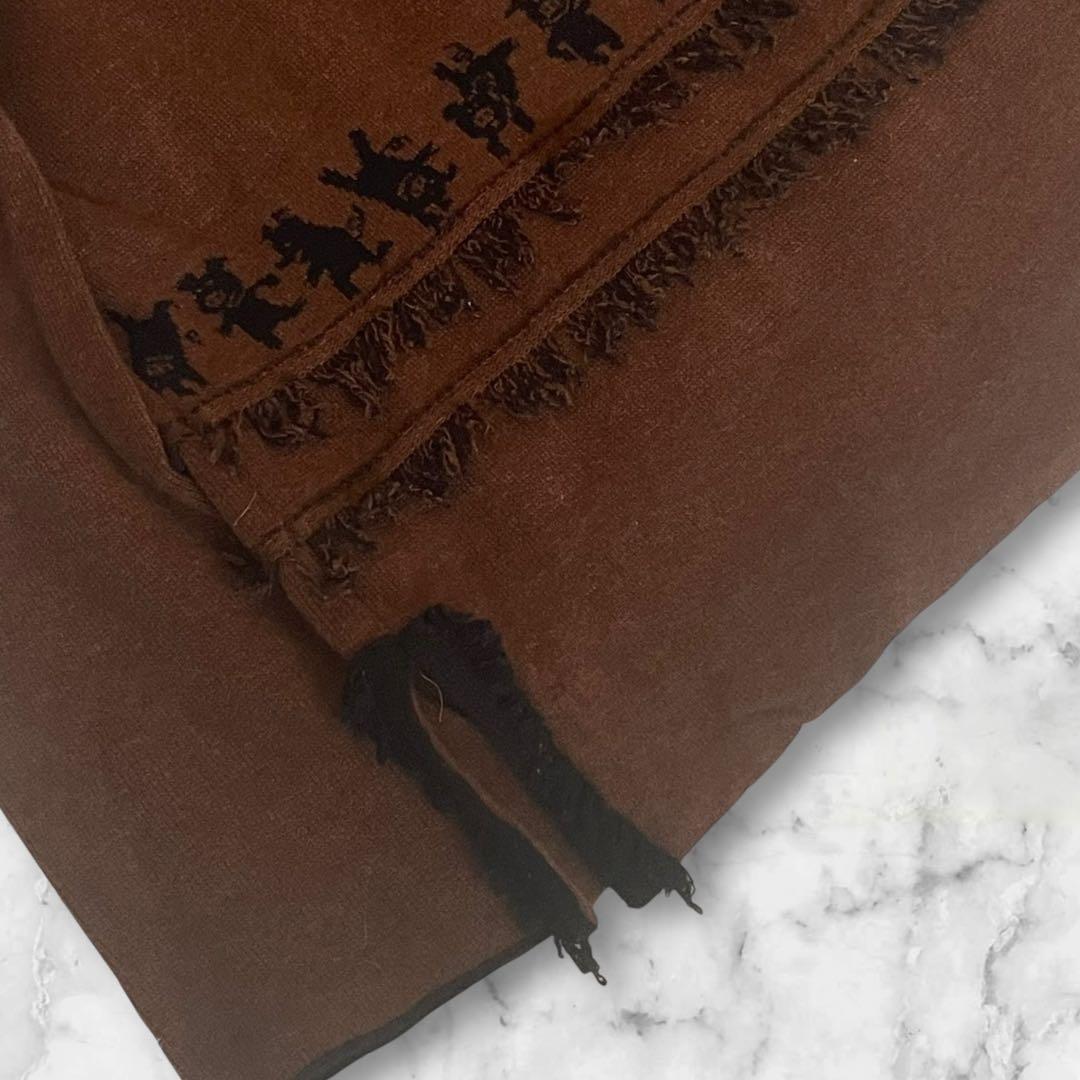 アルベロベロ タートルネック ニット セーター ブタさん フリンジ