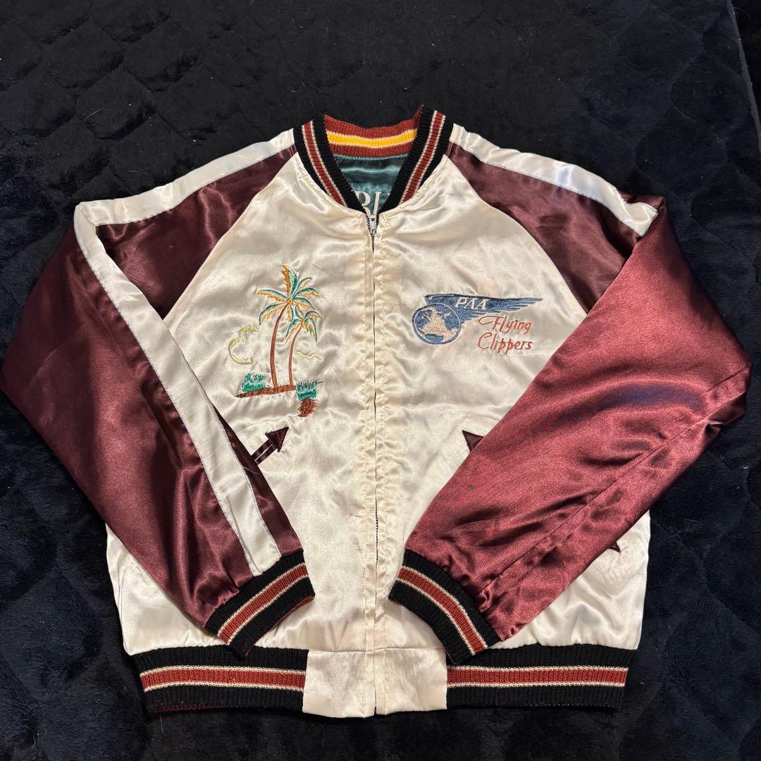 ブ*ー様 ✨美品✨テーラー東洋スカジャン リバーシブルインディアンハワイMサイズ テーラー東洋 リバーシブル スカジャン タイガー ヤシの木 ハワイ М