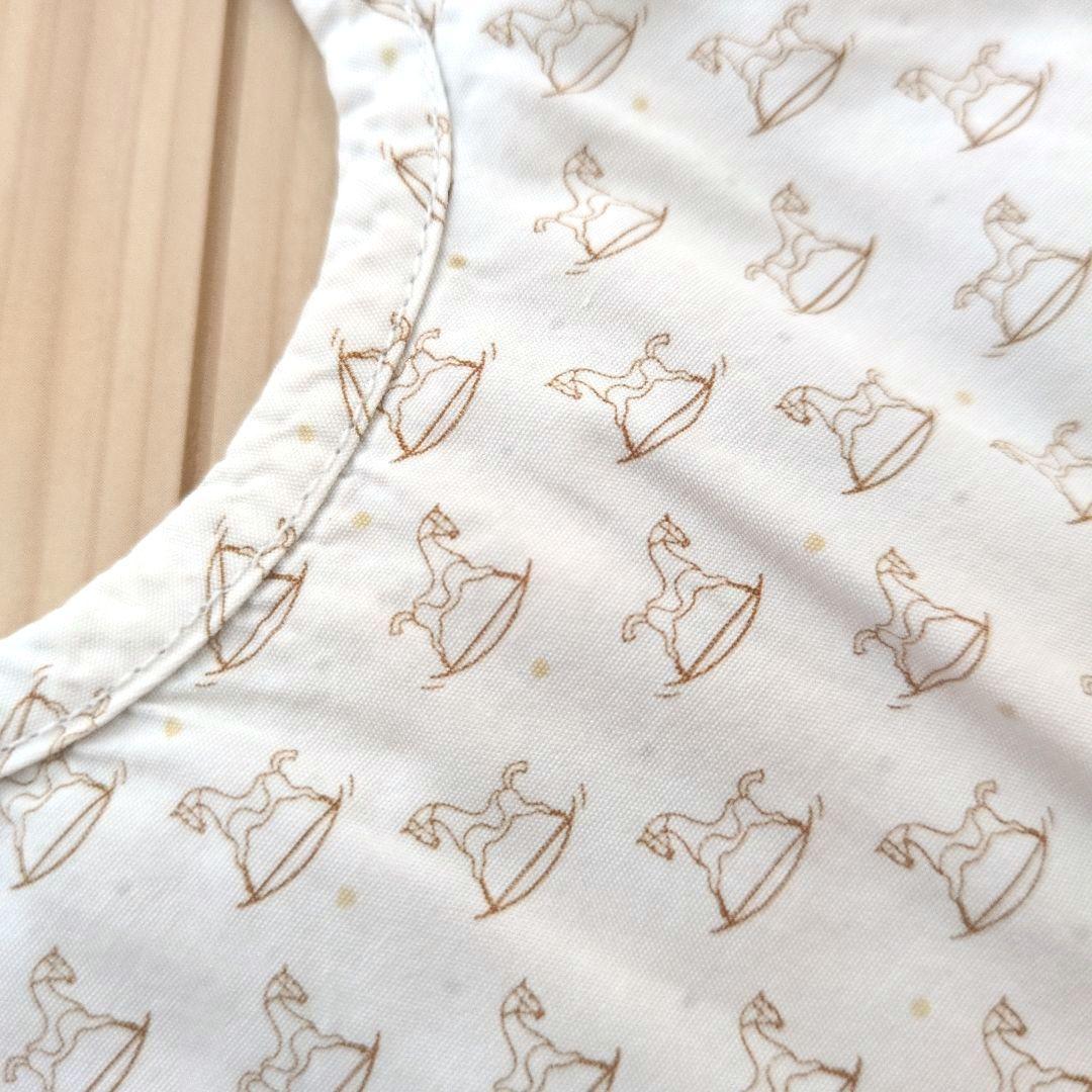 良品】HERMES水色 馬の刺繍 スタイ - メルカリ