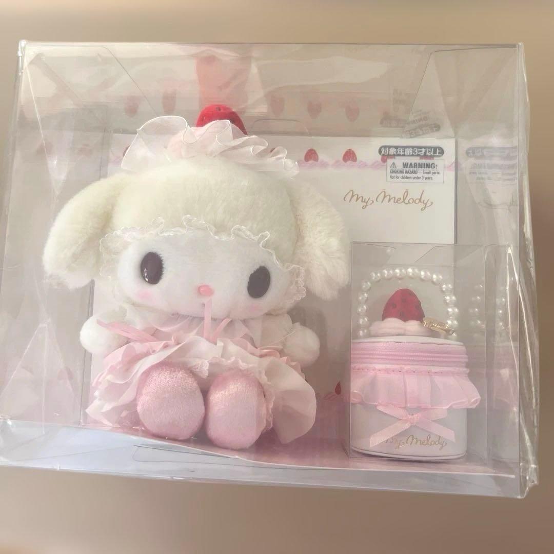 新品 マイメロディ いちごホイップケーキ ぬいぐるみ&アクセサリー