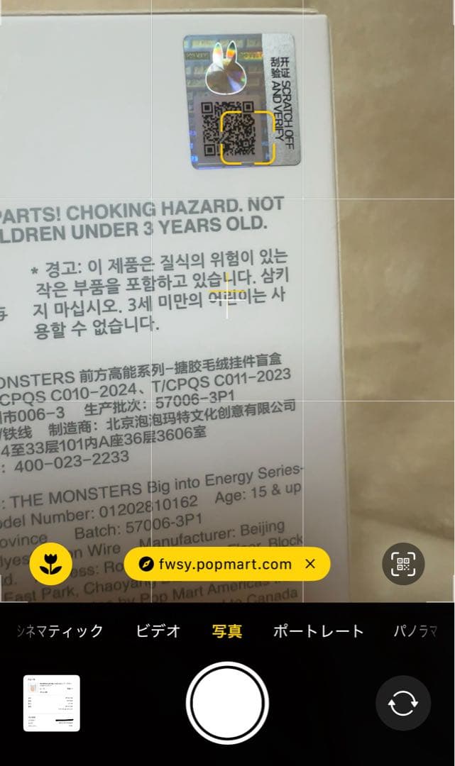 [正規品] LABUBU Big intoEnergy ID ラブブシークレット