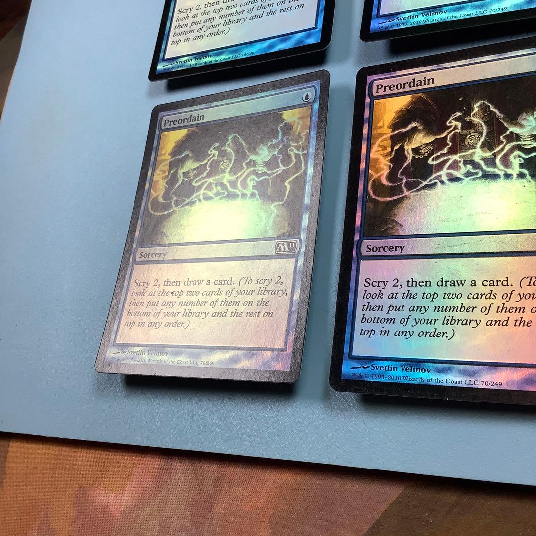 定業/Preordain  M11英語foil 4枚セット