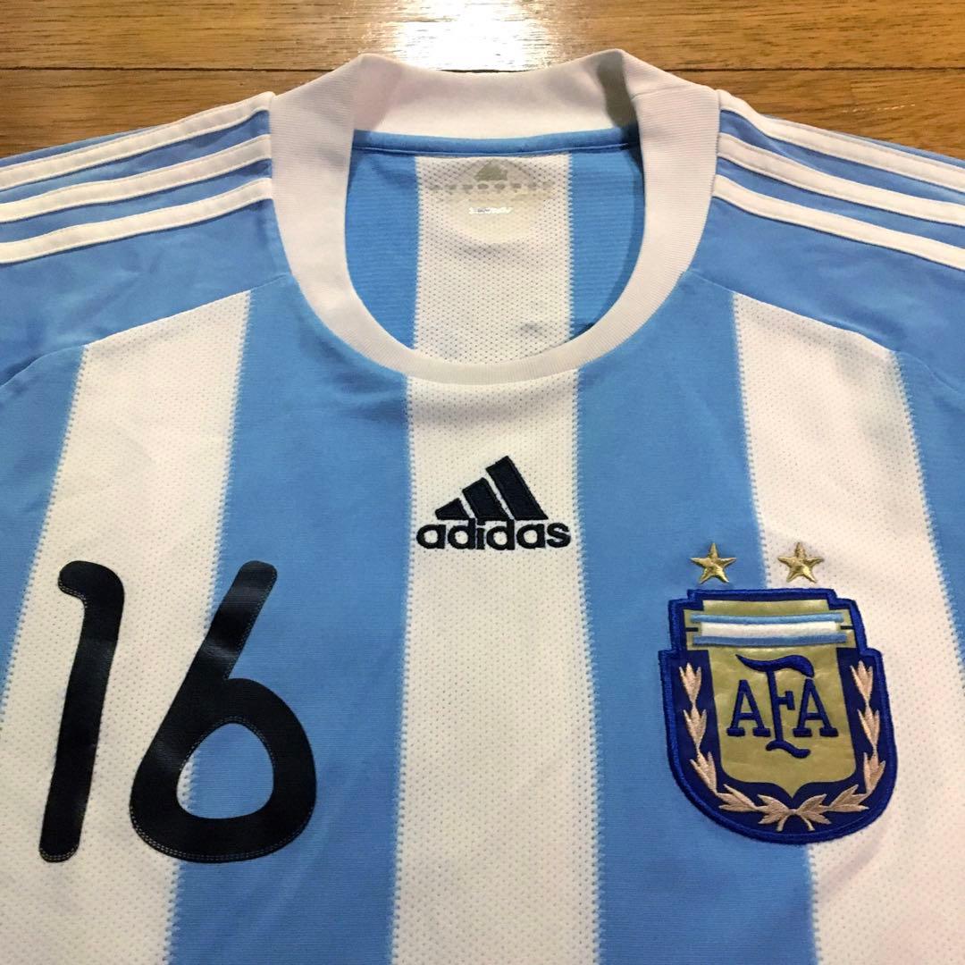 adidas アルゼンチン代表 アグエロ ユニフォーム 2010 南アフリカW杯