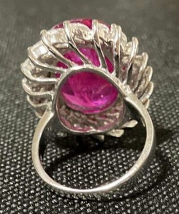 マダガスカル産 ピンクルビー（22.3CT）SV925 リング 指輪
