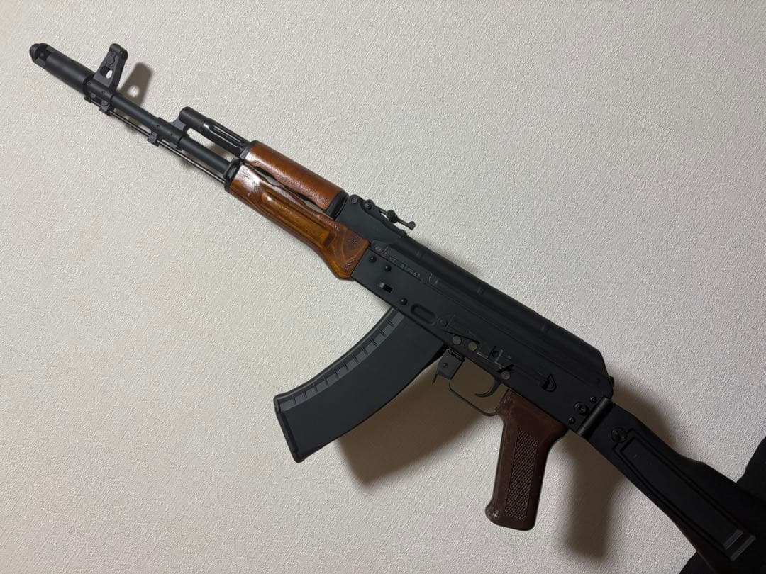 KSC AK74M ガスブローバック gbb リアルウッド 受注 KSC GBB AK74M用 ウッドハンドガード製作 | aohate custom w
