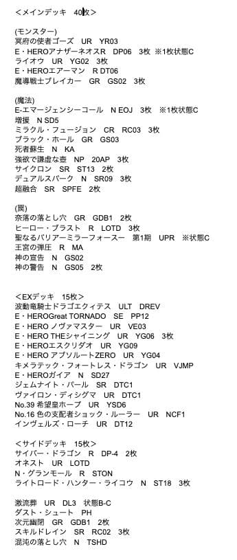 遊戯王 デュアルHERO 構築済デッキ EXサイドデッキ完備 ゲートボール構築