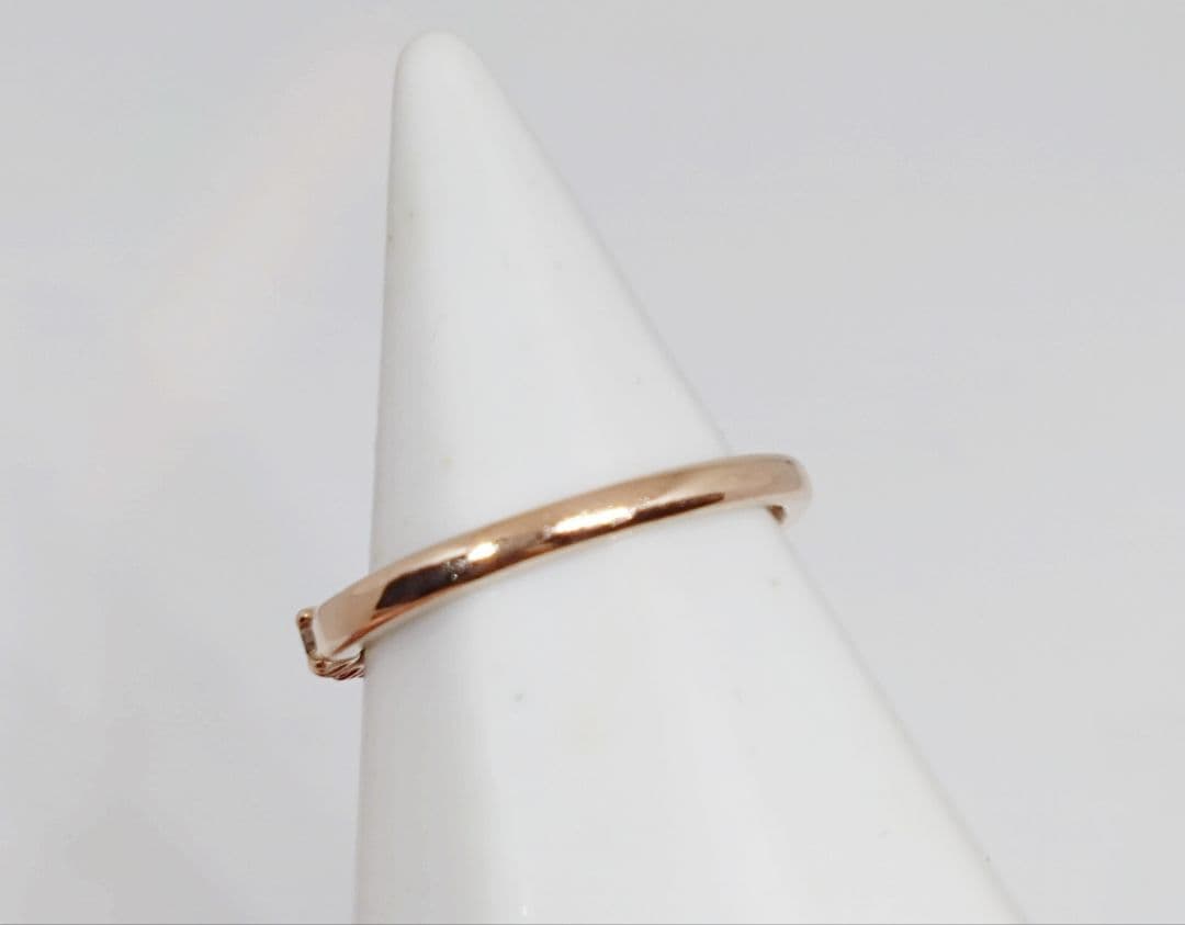 K10ピンクゴールド ブラウンダイヤハーフエタニティリング 0.5ct