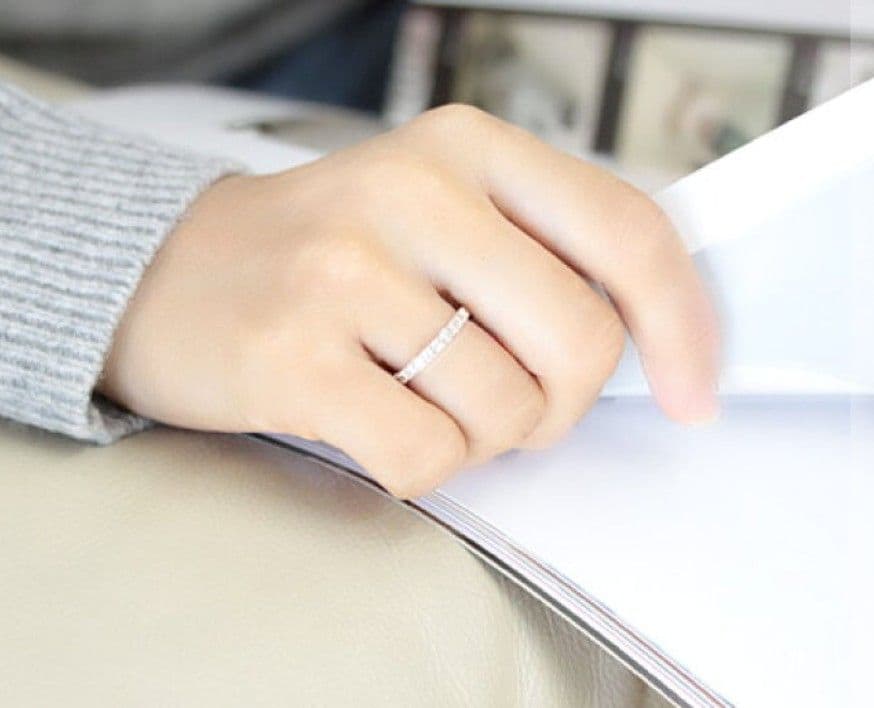 K10ピンクゴールド ブラウンダイヤハーフエタニティリング 0.5ct