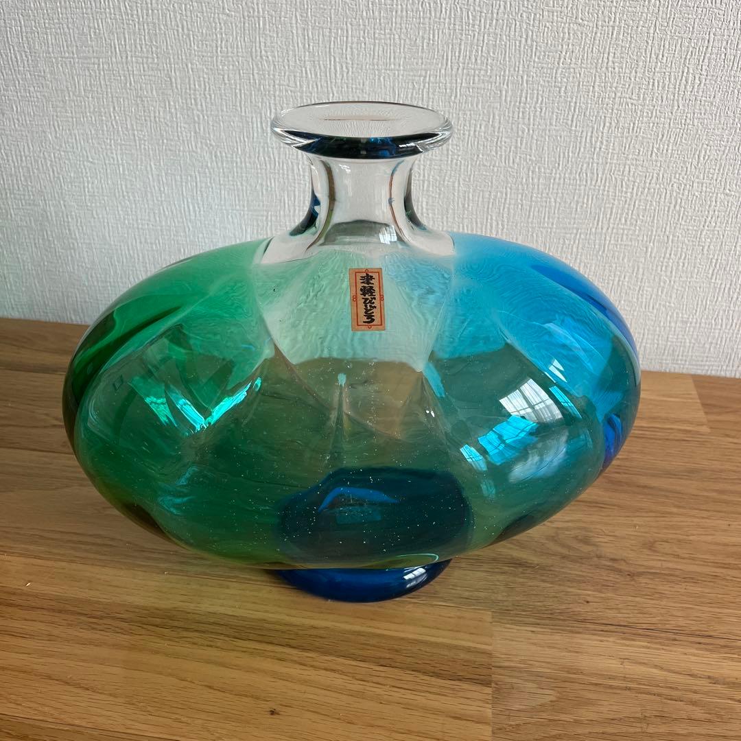 津軽びいどろ 花瓶 秋村実 - メルカリ