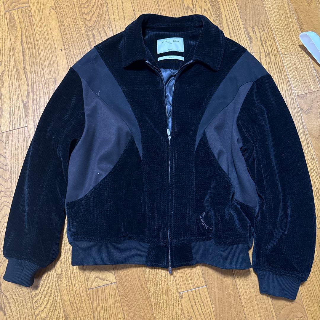 MatinKim コーデュロイ ブルゾン ブラック ユニセックス