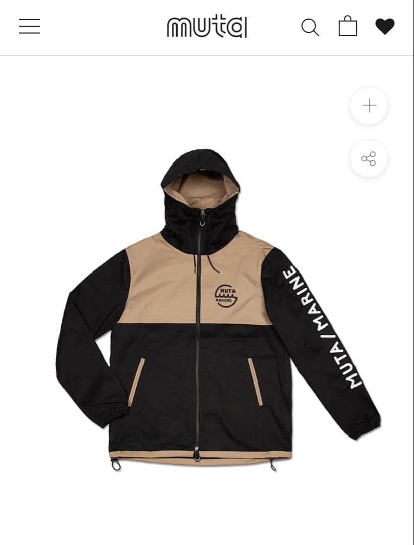 【美品】MUTA MARINE ムータマリン フーデッドパーカー サイズ5 muta（ムータ） muta MARINE ムータマリン パーカー ラッシュパーカー