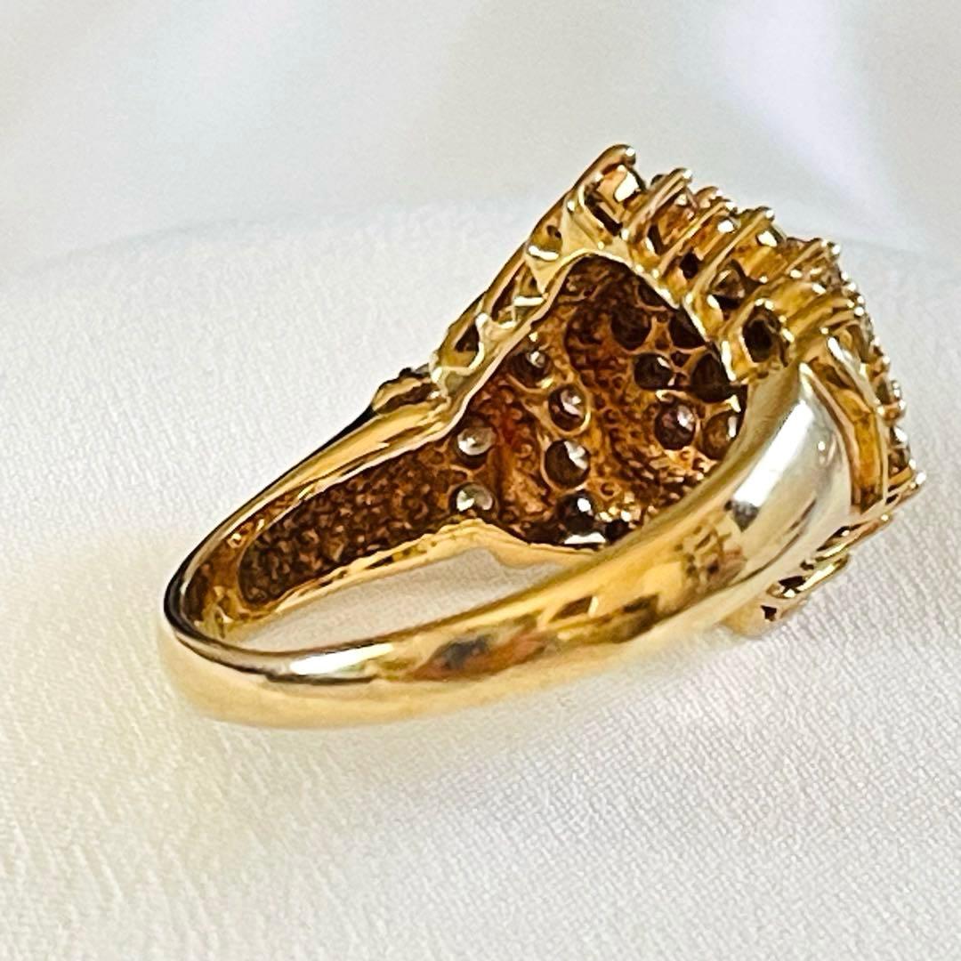 K18 ダイヤモンドリング 1.19ct 約8g ヴィンテージ レトロ 指輪